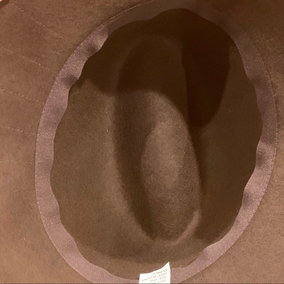 Beautiful Dark Brown 100% Wool Cloche Hat‎ - Picture 8 of 9